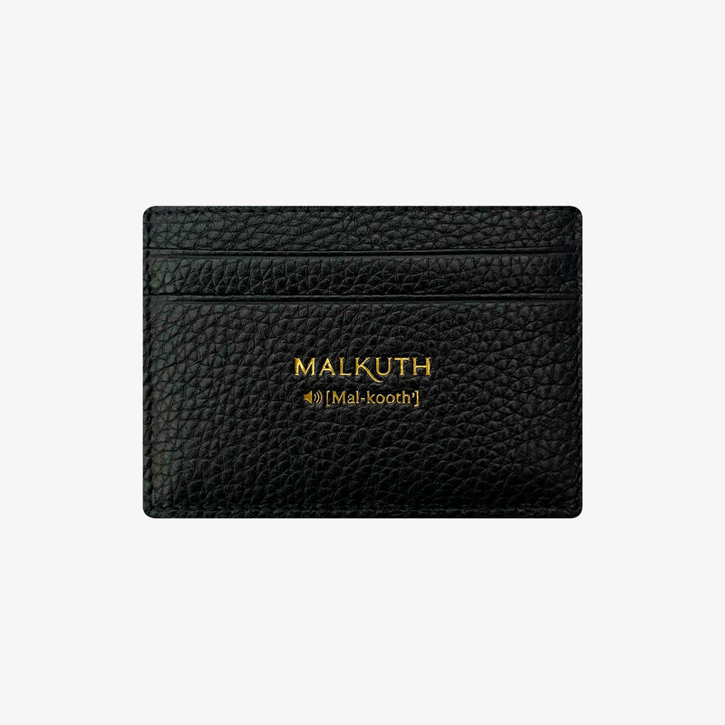 Leather Card Holder - Black